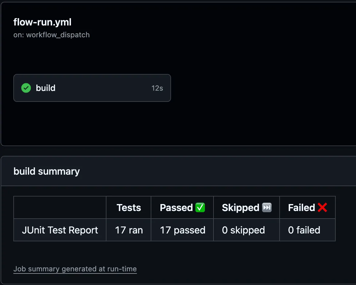 JSON report viewed in editor