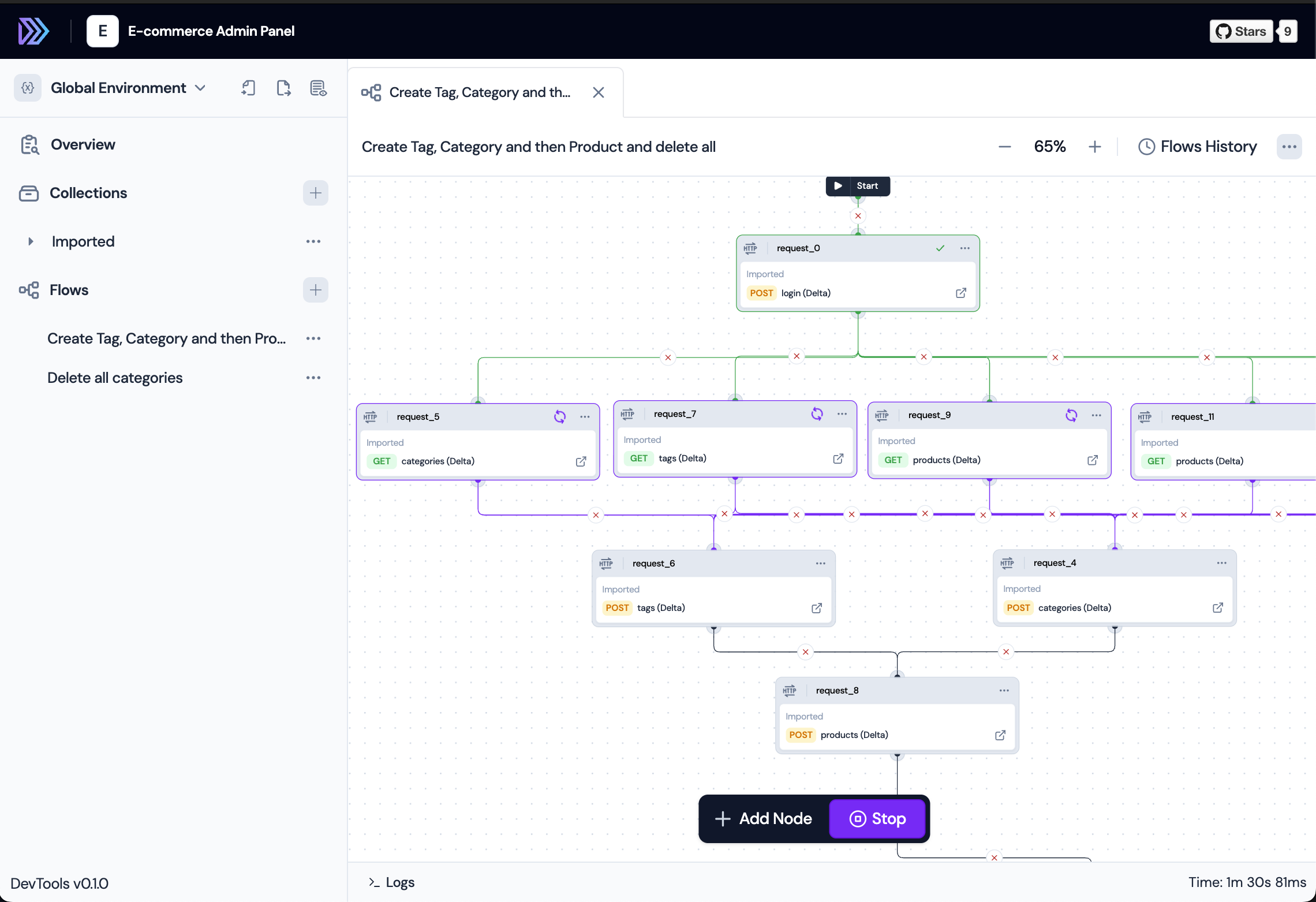 DevTools main workspace screenshot